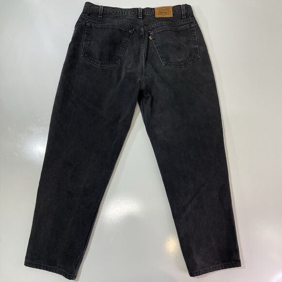 VTG Levis Men’s 545 Loose Baggy Fit Brown Tab Jeans 90s USA Actual Size 36x29 - Picture 8 of 10